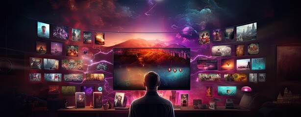 interface of streaming service website