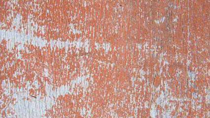 Detail of paint texture on antique wood