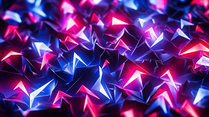 Electric neon lightning bolts zigzagging against a muted background.