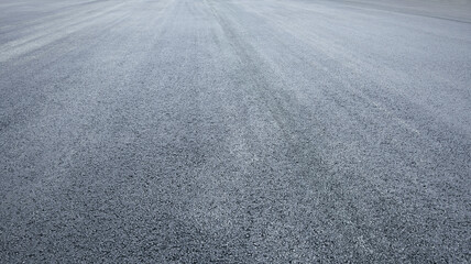 A photo of an empty asphalt road