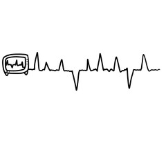 line, banner, black and white, graph, illustration, arrow, icon, sign, design heart beat graph