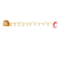 frame for text with a child line telephone 