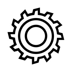 Gear Line Icon 90