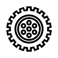 Gear Line Icon 74