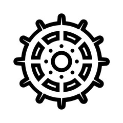 Gear Line Icon 4