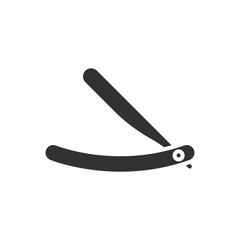 Razor Blade glyph vector icon isolated. Razor Blade stock vector icon for web, mobile app and ui design
