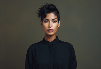 Fototapeta premium Portrait of a young diverse woman