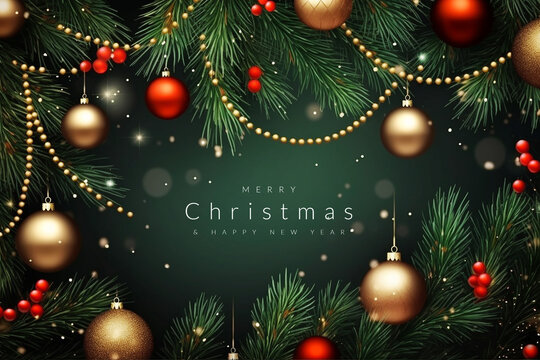 merry christmas and happy new year wallpaper