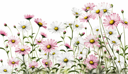 Obraz premium pink and white flowers