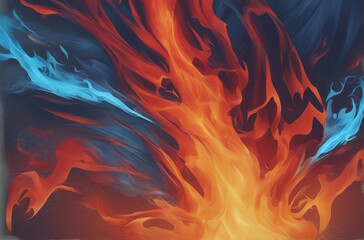 Fire and ice background