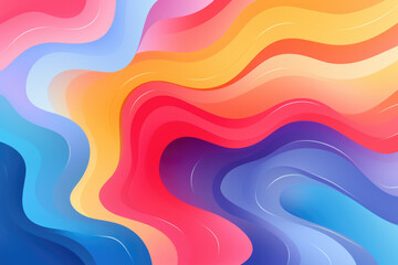 Obraz premium Colorful swirl waves background wallpaper