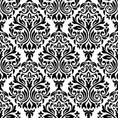 Seamless oriental pattern. Vector vintage floral seamless pattern element. Damask wallpaper.  Turkish, Indian, Islam, Arabic