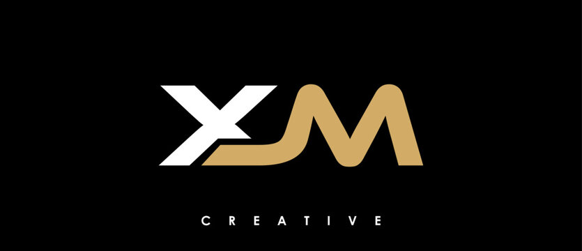XJM Letter Initial Logo Design Template Vector Illustration