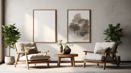 The Essence of Mock-Up Frame Brilliance: Chic Ambiance Chronicles Modern Chic Ambiance