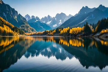 lake in the mountains