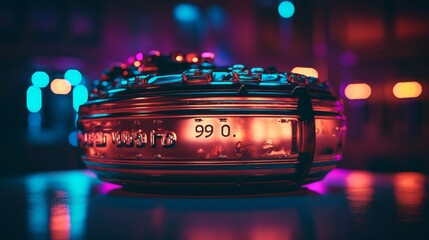 Fototapeta na wymiar Nightlife Extravaganza: Mesmerizing Lights, Hypnotic Music, and Electrifying Energy in a Vibrant City Bar, generative AI