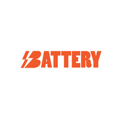 Battery logo vector symbol, power, energy, Charging battery sign icon battery percentage minimalistic icon