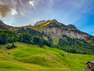 Switzerland mountain landscape with mountains