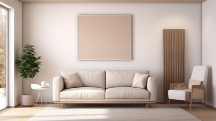 Radiating Radiance Symphony: Mock-Up Frame Brilliance Illuminates Chic Design