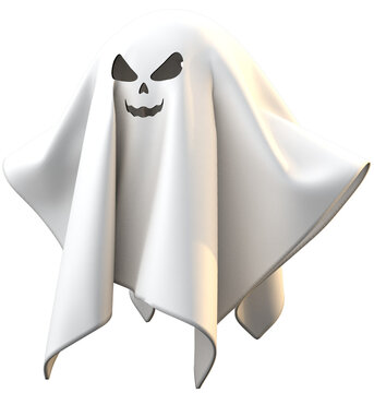 3D ghost a halloween spooky