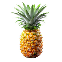 Obraz premium Pineapple isolated on transparent background