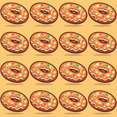 seamless pattern with pizza
