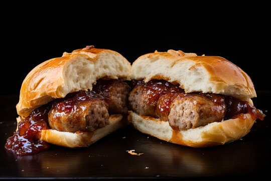 Sausage sandwich or bun