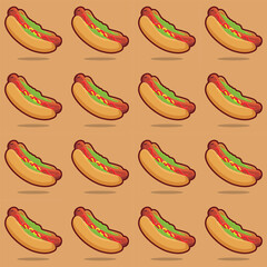 seamless background with peppers