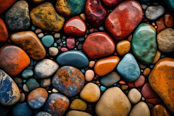 Colourful rocks background for design