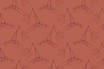 Floral pattern seamless vector background. Foliage and flower wallpaper design of nature.