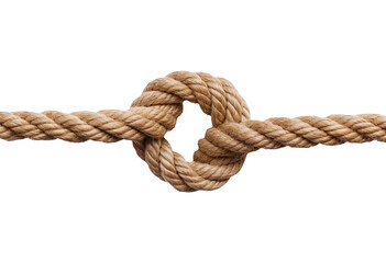 Fototapeta na wymiar Rope loop isolated on transparent or white background, png