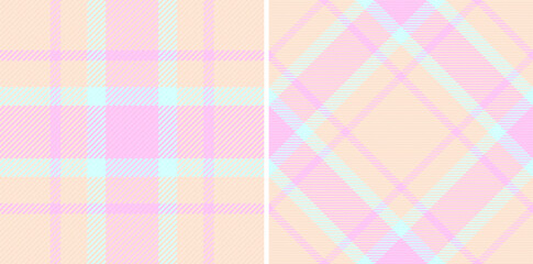 Textile check plaid of vector pattern seamless with a fabric background texture tartan.
