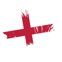 brush flag england transparent background, england brush watercolour flag design template element PNG file england flag
