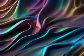 Fototapeta premium Iridescent textile background