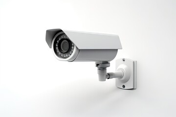 isolated security camera on white