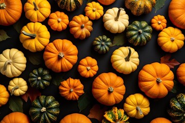 Pumpkin themed layout for autumn festivities