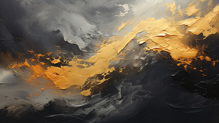 Abstract background with splashes, drops, smudges. Generative AI technology.	