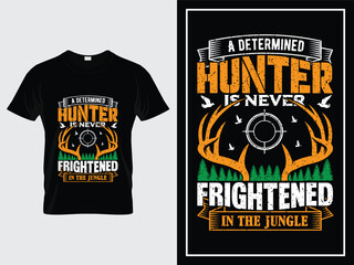 Custom hunting t-shirt design vintage style, hunting typography t-shirt vector