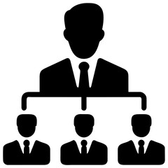 company structure icon outline