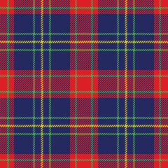 Tartan plaid check pattern texture. Seamless vector pattern. Winter Christmas design. Perfect for textile or print design.