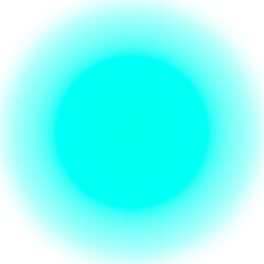 Blurred light blue gradient transparent circle background. 