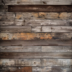 Wooden wall background or texture. Old wood planks pattern.
