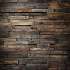 Wooden wall background or texture. Old wood planks pattern.
