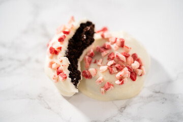 Peppermint White Chocolate Cookies