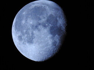 Secrets of the moon crater space and blue moon © Vasilijs