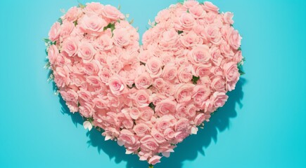 ハートの花飾り