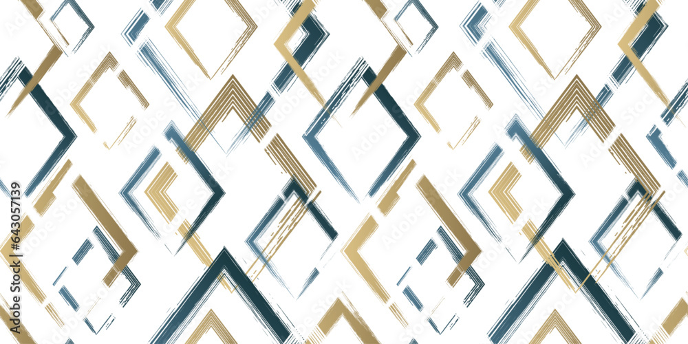 Wall mural abstract geometric seamless pattern. repeating geometry line background for design prints. repeated 