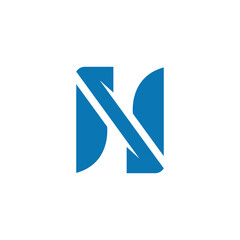 Letter N logo vector icon design template 
