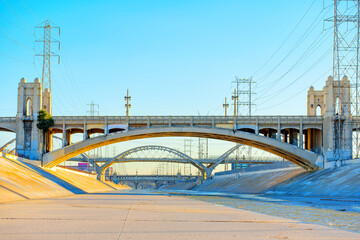 Beautiful Bridges Spanning over the LA River