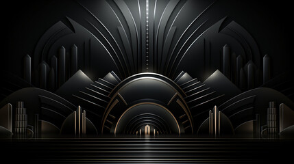 Timeless Art Deco Scenes: Transport yourself with vintage Art Deco backgrounds